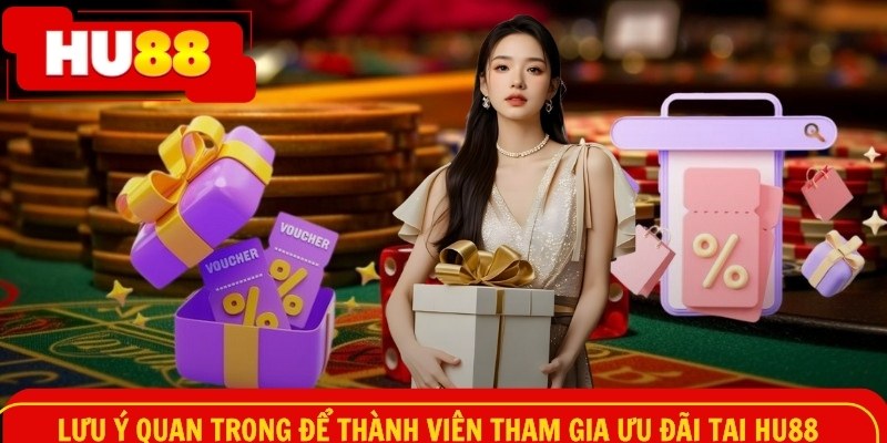Lưu ý quan trọng để thành viên tham gia ưu đãi tại HU88